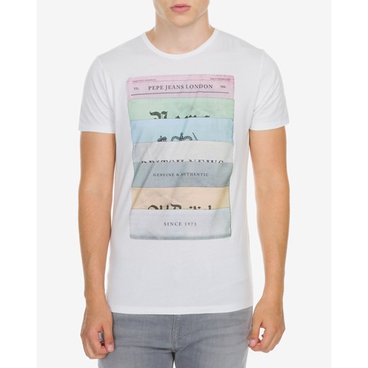 Pepe Jeans Parkway T-shirt S Biały Pepe Jeans  S BIBLOO