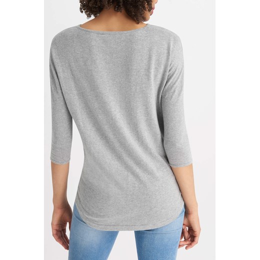 Metaliczny sweter z wiązaniem ORSAY szary XL orsay.com