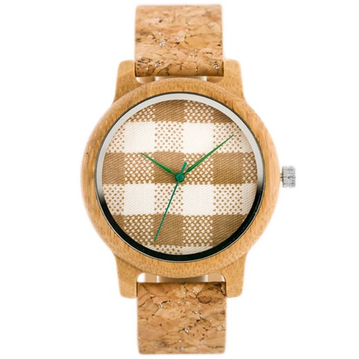 Drewniany zegarek Bobobird - korkowy pasek (zx635a)    Labri.pl