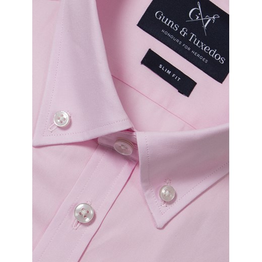 Koszula pink button down