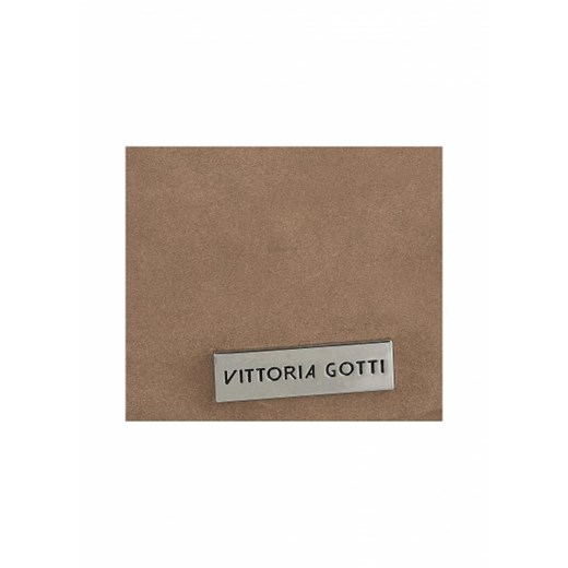 Vittoria Gotti Uniwersalne Torebki Skórzane Na co dzień ShopperBag XL Ziemista (kolory) brazowy Vittoria Gotti PaniTorbalska