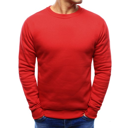 Bluza męska gładka czerwona (bx3397) Dstreet  XL okazja  