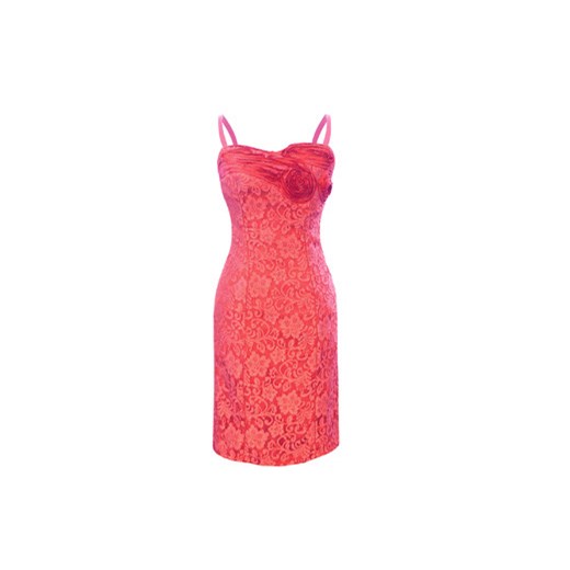 Suknia Rebeka różowa koronka semper  aplikacje