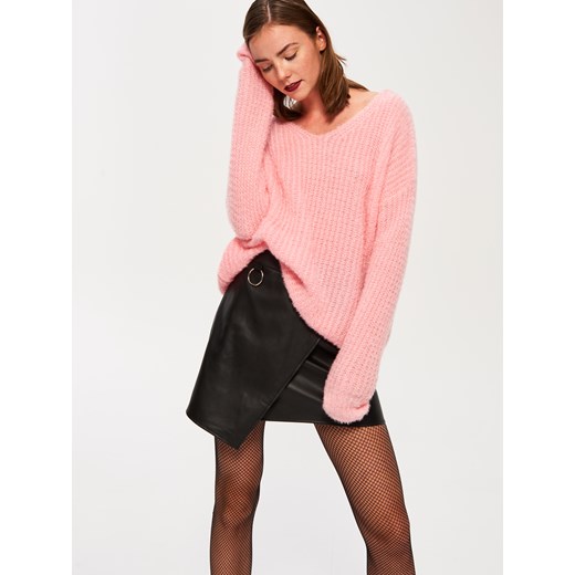 Sinsay - Różowy sweter oversize - Różowy