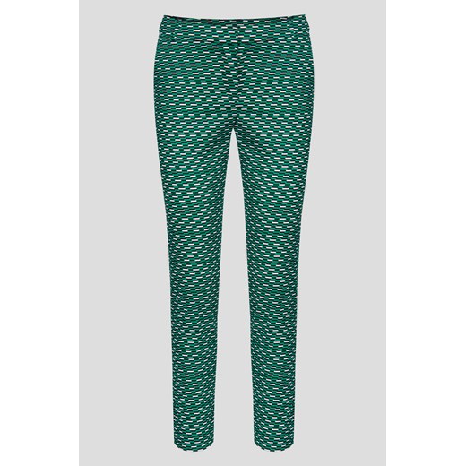 Wzorzyste spodnie cygaretki ORSAY zielony 42 orsay.com