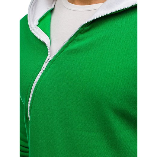 Bluza męska z kapturem zielona Denley PAUL Denley.pl  XL wyprzedaż Denley 