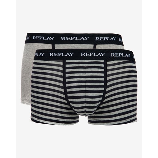 Replay Boxers 2 Piece L Szary  Replay S BIBLOO