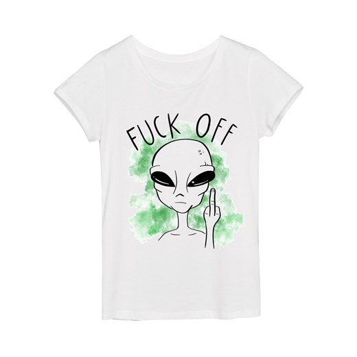 Koszulka damska FUCK OFF + KOSMITA szary Time For Fashion
