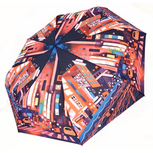 Kolorowe miasteczko - parasolka składana Zest 23715 fioletowy Zest  Parasole MiaDora.pl