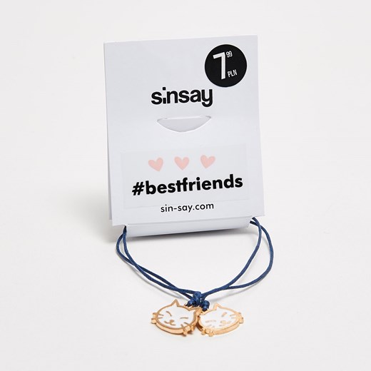 Sinsay - Bransoletki best friends dla przyjaciółek - Granatowy bialy Sinsay One Size