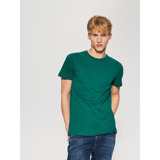 House - Gładki t-shirt basic - Zielony niebieski House S 