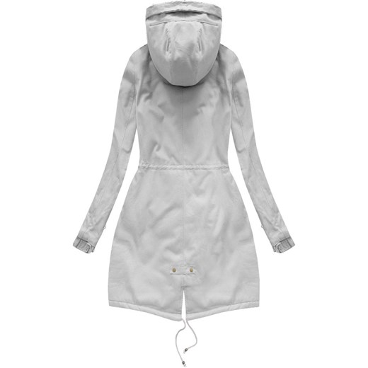 BAWEŁNIANA PARKA Z FUTREM SZARA (K720) New Age L (40) goodlookin.pl wyprzedaż