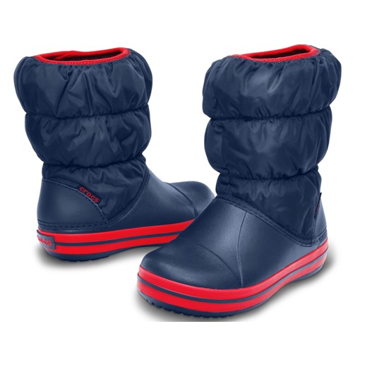 Śniegowce dziecięce CROCS Winter Puff Boot Kids granatowe