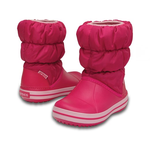 Śniegowce dziecięce CROCS Winter Puff Boot Kids różowe