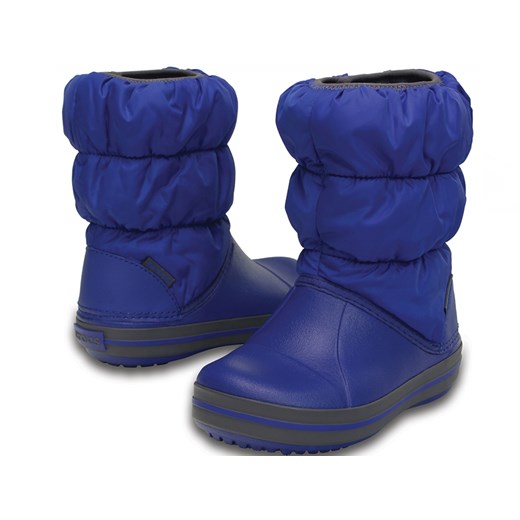 Śniegowce dziecięce CROCS Winter Puff Boot Kids niebieskie