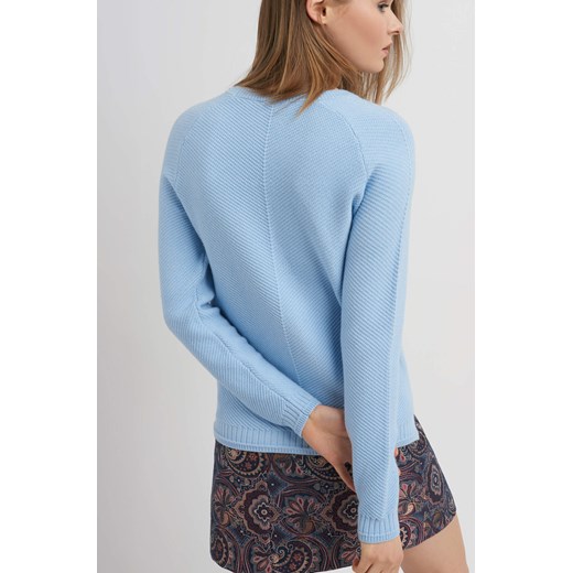 Sweter z broszką ORSAY niebieski XL orsay.com