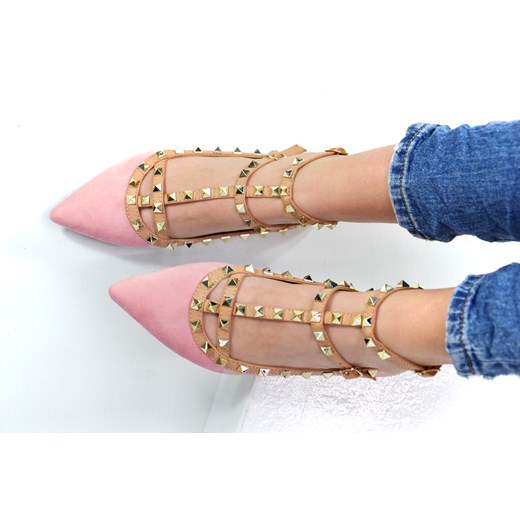 Baleriny z ćwiekami Valentino Dolce Moda
