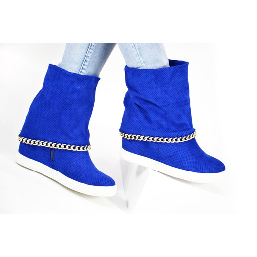 Sneakersy z łańcuszkiem Casa niebieski Dolce Moda  