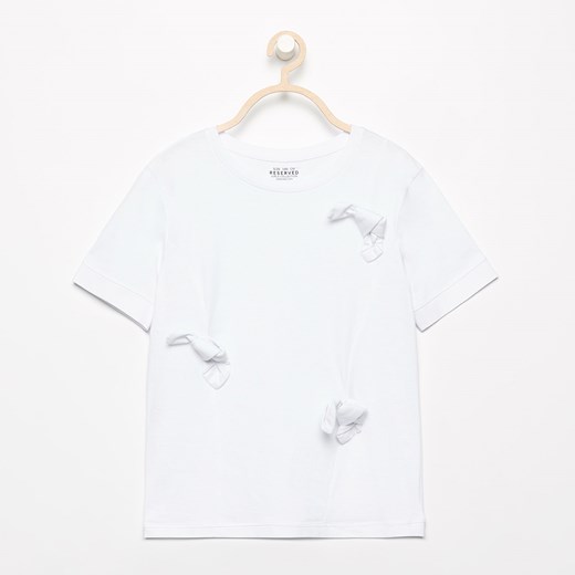 Reserved - Biały t-shirt - Biały bialy Reserved 134 