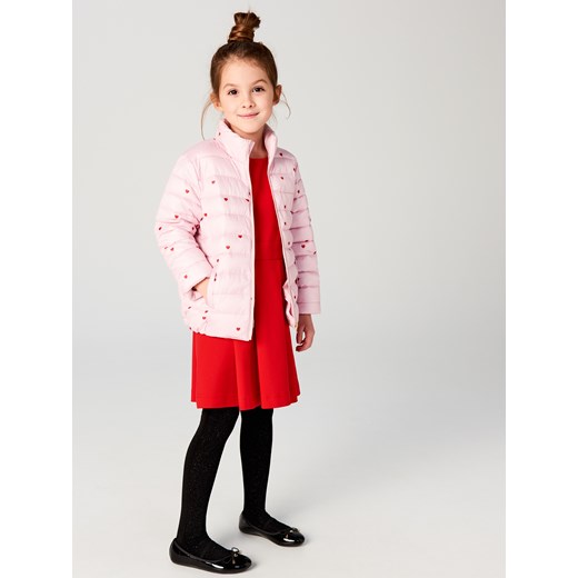 Mohito - Pikowana kurtka dla dziewczynki little princess - Różowy Mohito  110-116 Mohito.