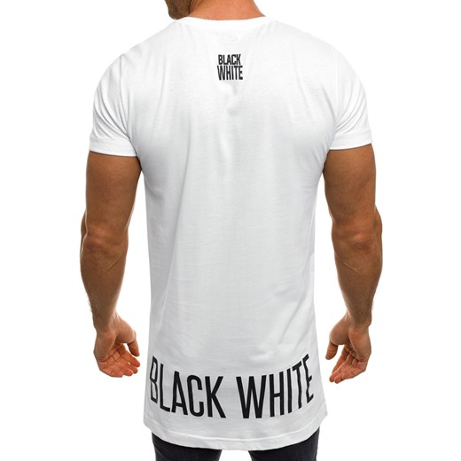 BLACK WHITE 1111T T-SHIRT MĘSKI BIAŁY