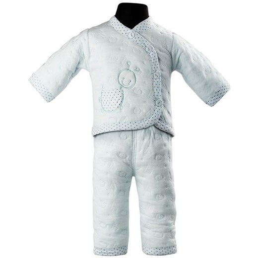 Cieplutki zestaw piżamka dla niemowlaka - niebieski   55 world-style.pl