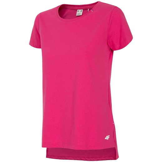 T-shirt damski TSD211 - różowy neon  4F  