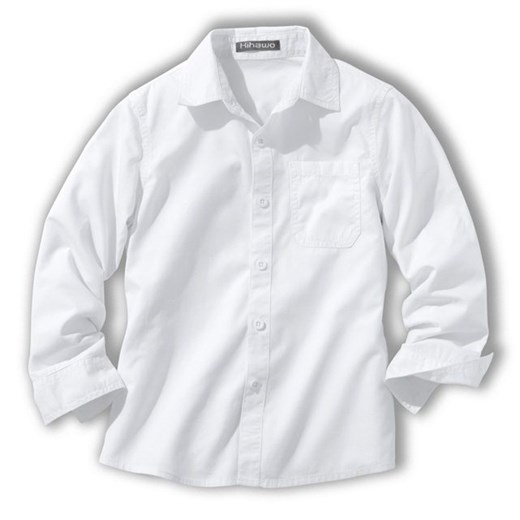 Koszula dziecięca, długi rękaw, dla chłopców la-redoute-pl bialy długie