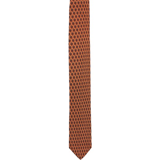 krawat platinum pomarańczowy classic 203  Recman  
