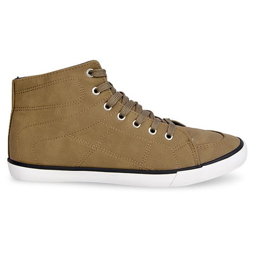 WYSOKIE TRAMPKI CASUAL 033 KHAKI