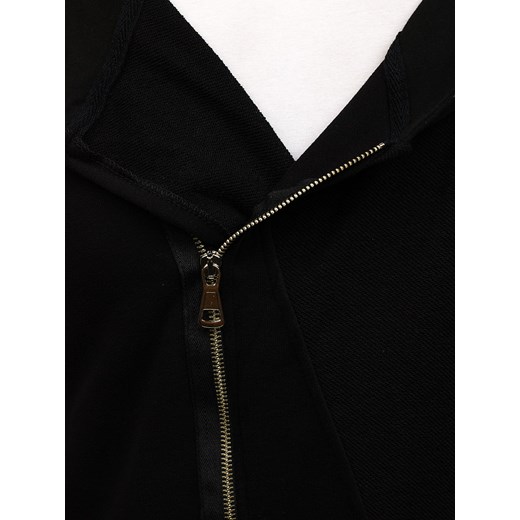 Długa bluza męska z kapturem czarna Denley NRT523  Denley.pl L okazyjna cena Denley 
