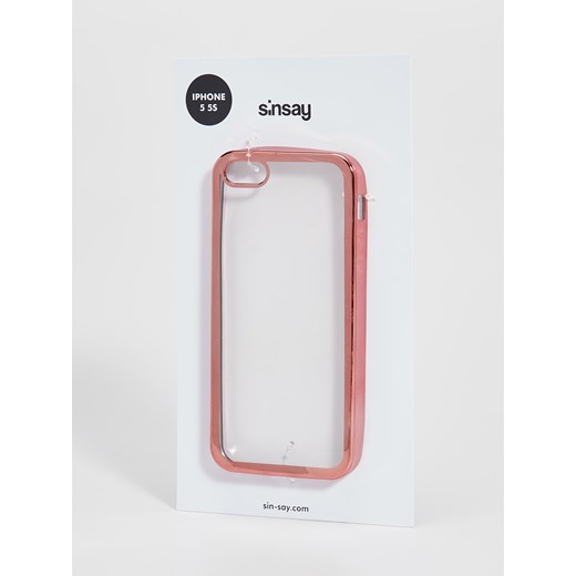 Sinsay - Case na iphone 5/5s - Różowy szary Sinsay One Size Sinsay.