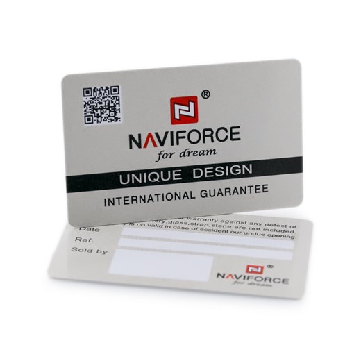 NAVIFORCE - NF9125 (zn068a) - black/white Naviforce szary  TAYMA