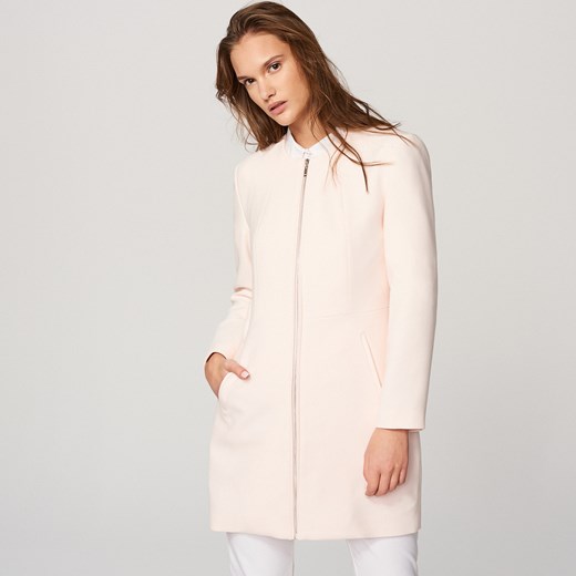 Reserved - Elegancki płaszcz - Różowy bezowy Reserved 34 