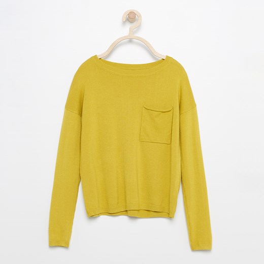 Reserved - Sweter z kieszenią - Zielony