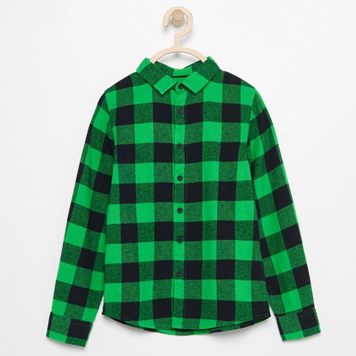 Reserved - Flanelowa koszula w kratę - Zielony Reserved zielony 164 