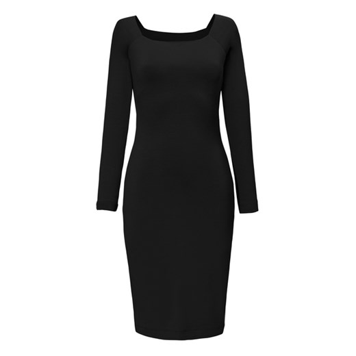 SKINCITY black - sukienka midi Risk czarny XS, S, M Risk Made in Warsaw