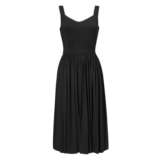 RZYMSKIE WAKACJE black - sukienka midi czarny Risk XS, S, M Risk Made in Warsaw