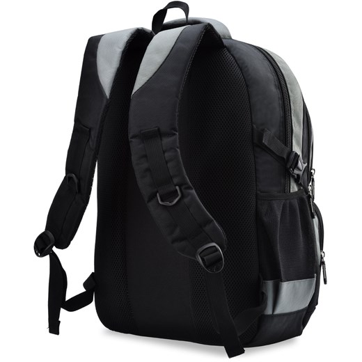 Praktyczny plecak męski bag street szkolny wycieczkowy – czarno-szary Bag Street czarny  world-style.pl