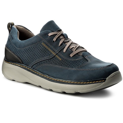 Sneakersy CLARKS - Charton Mix 261150027 Navy Leather szary Clarks 44 eobuwie.pl