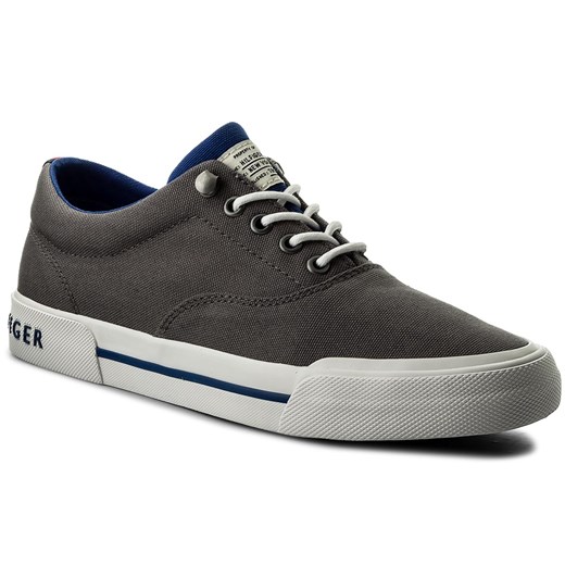 Tenisówki TOMMY HILFIGER - Heritage Textile Sneaker FM0FM01353 Steel Grey 039 Tommy Hilfiger szary 44 eobuwie.pl