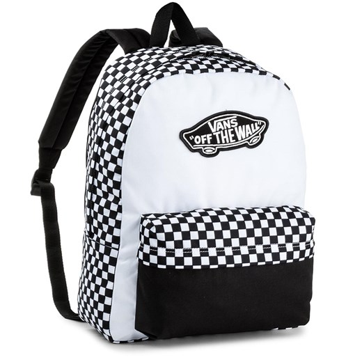 Plecak VANS - Realm Backpack V000NZ056M Black/White Vans bialy eobuwie.pl