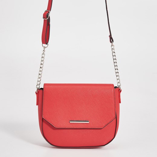 Sinsay - Mała torebka na łańcuszku - Czerwony czerwony Sinsay One Size 