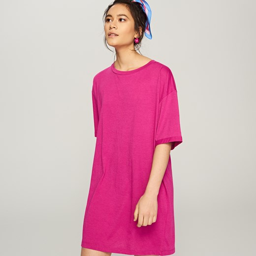 Reserved - Sukienka oversize - Różowy Reserved rozowy L 