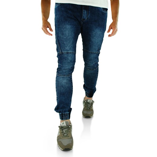 Joggery męskie jeansowe LX05-6 zielony  30 anmir.pl okazja 