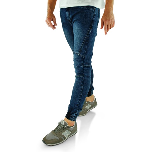 Joggery męskie jeansowe LX05-6  czarny 35 wyprzedaż anmir.pl 