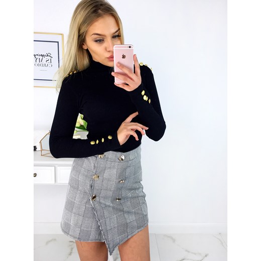 SPÓDNICZKA W KRATĘ - CZARNO BIAŁA Selfieroom okazyjna cena Selfieroom.pl