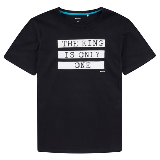 T-shirt z krótkim rękawem dla mężczyzny czarny Endo XL endo.pl