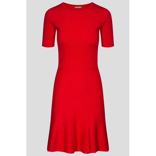Swetrowa sukienka z krótkim rękawem czerwony ORSAY S orsay.com