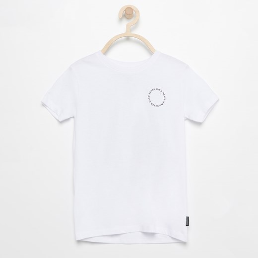 Reserved - T-shirt z nadrukiem na plecach - Biały  Reserved 152 